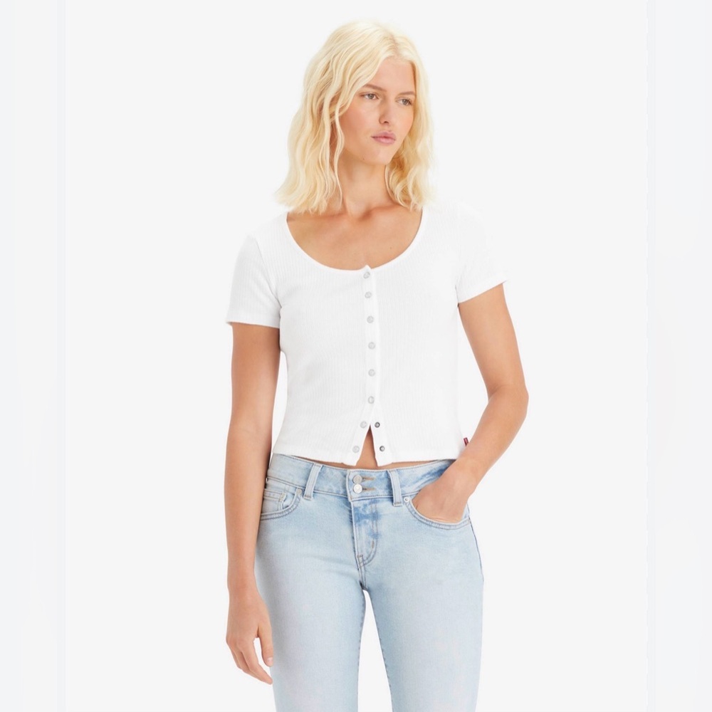 Levi's White Button-Up Shirt